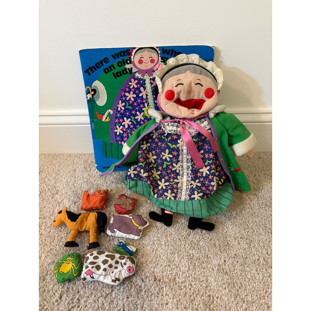 Childs Play There Was an Old Lady Who Swallowed a Fly Doll, Characters and Book